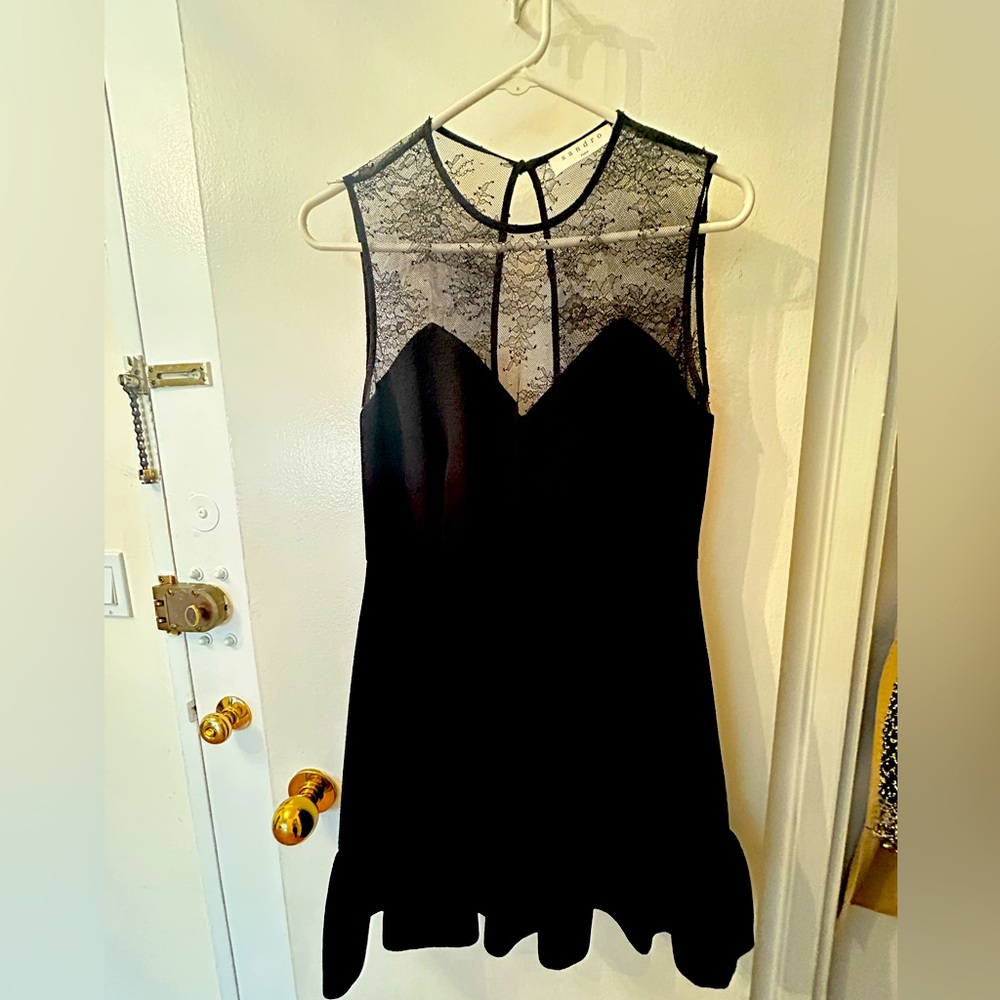 Sandro Black Dress Size 1
